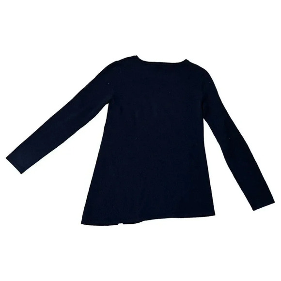 Philosophy By Cashmere Republic Long Tunic Sweater Dark Gray Size Small Slit - Picture 6 of 8